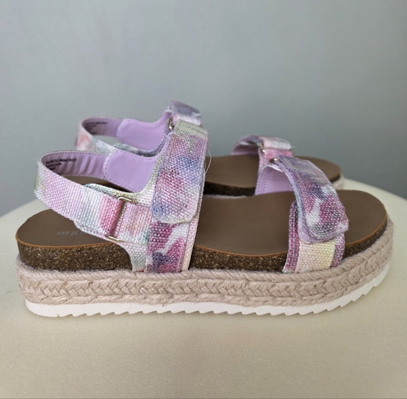 Madden Girl Other - Madden Girl Teddy-T Pastel Tie-Dye Platform Velcro Sandals, Size 4 NEW IN BOX!